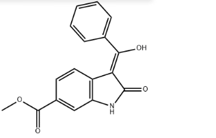 (Z) -methyl-3- (hydroxy (fenyl) methyleen) -2-oxoindoline-6-carboxylaat