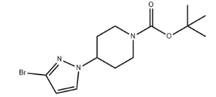 Tert-butyl-4- (3-broom-1H-pyrazol-1-yl) piperidine-1-carboxylaat