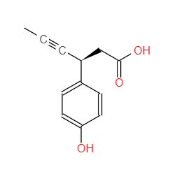 (3S) -3- (4-Hydroxyfenyl) -4-hexynzuur