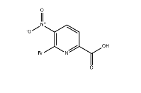 6-broom-5-nitropyridine-2-carbonzuur
